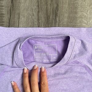 Figs Light Purple Seamless Top